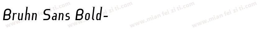 Bruhn Sans Bold字体转换